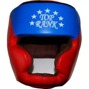 Боксерский шлем Top Rank тренировочный натуральная кожа красн от магазина Супер Спорт