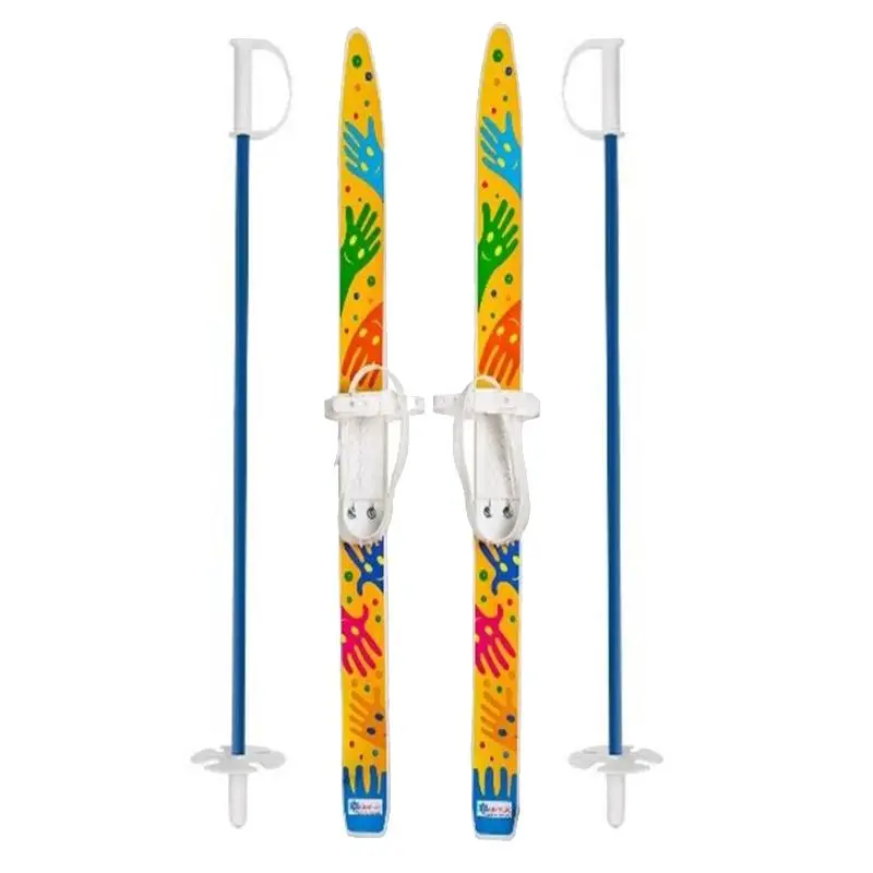 Лыжи детские лыжики-пыжики с палками от магазина Супер Спорт