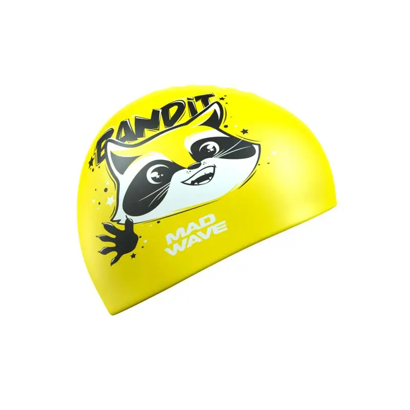 Шапочка для плавания Mad Wave M0572 03 0 06 Bandit Yellow  от магазина Супер Спорт
