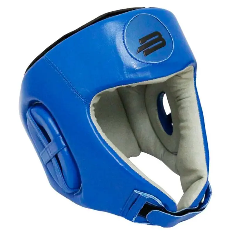 Шлем BoyBo боевой BH 500 кожа синий от магазина Супер Спорт