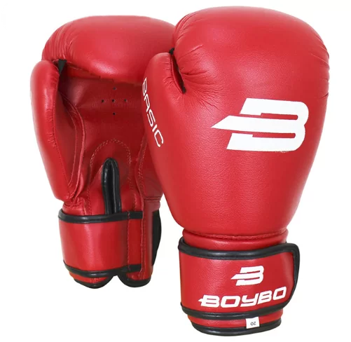Перчатки боксерские BoyBo Basic красные от магазина Супер Спорт