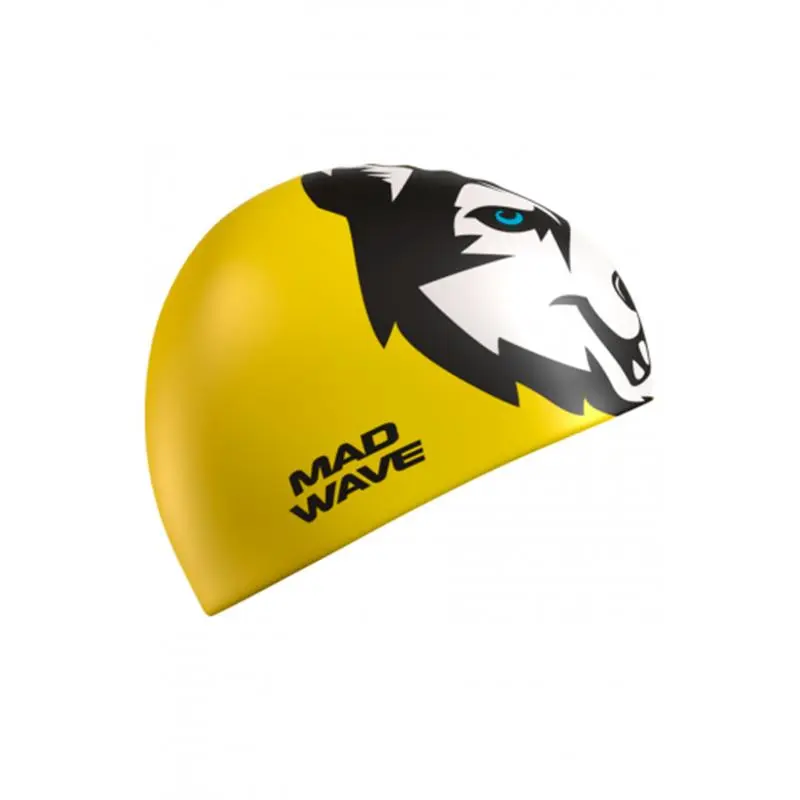 Шапочка для плавания Mad Wave M0557 10 0 06 HUSKY Yellow от магазина Супер Спорт
