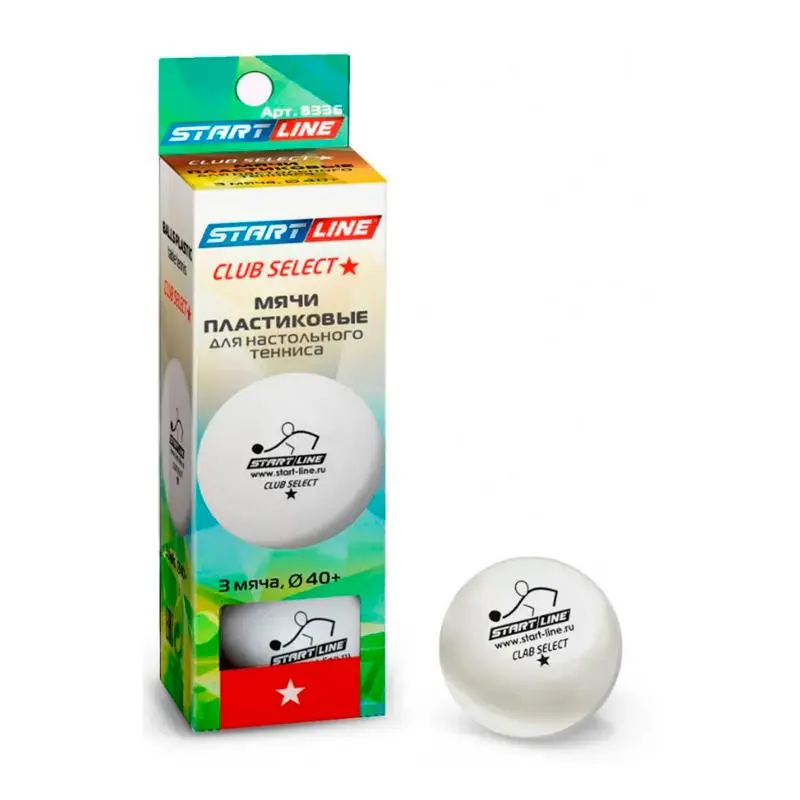 Мяч для настольного тенниса Start line Club Select 1 New от магазина Супер Спорт