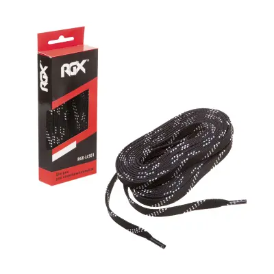 картинка Шнурки RGX-LCS01 с восковой пропиткой Black 