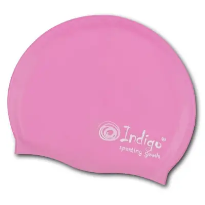 картинка Шапочка для плавания INDIGO силикон розовый 105 SC 