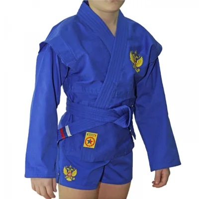картинка Куртка самбо КрепышЯ облегченная синяя 